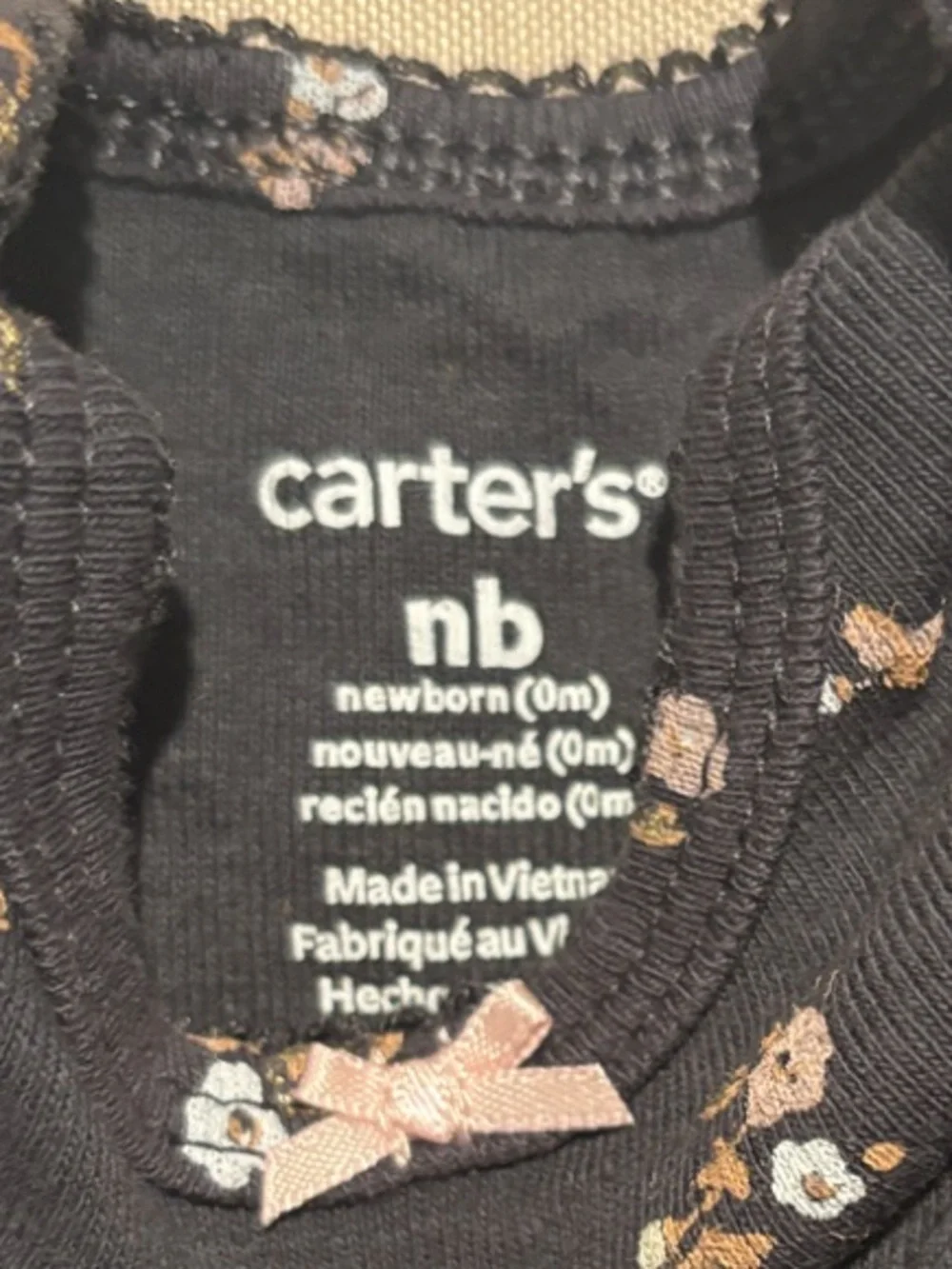 Carter's Navy, Brown, Rust, Pink & Cream Long-Sleeve Baby Bodysuit Set